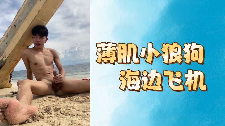 海滩精瘦小狼狗激情自慰实录